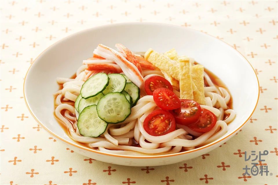 三色ぶっかけうどん