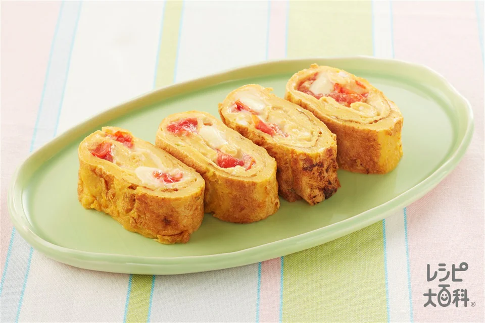 トマト・チーズ入り卵焼き