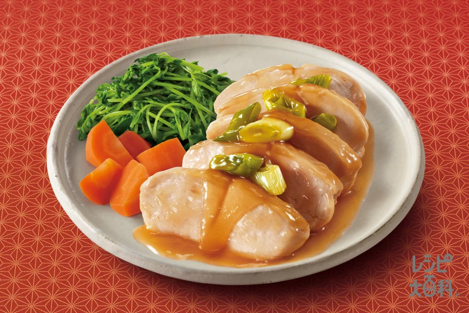 むね肉のしっとり蒸し鶏