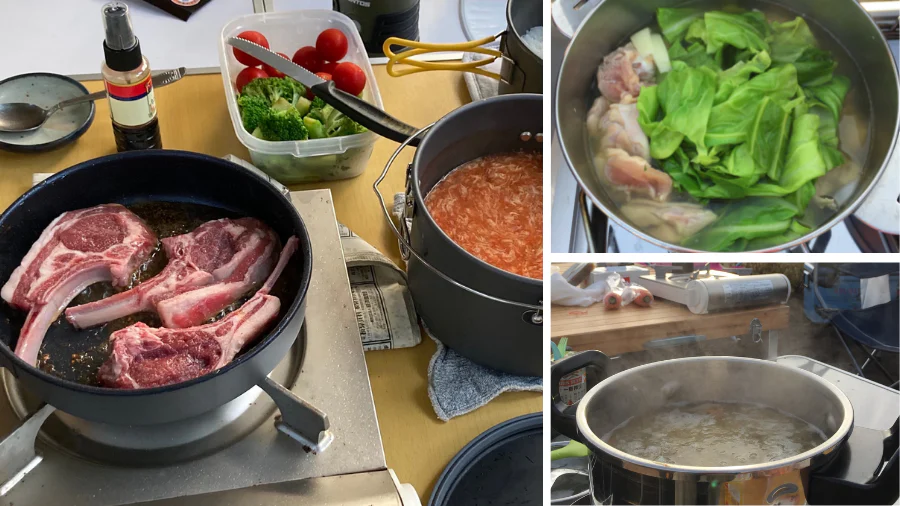 自然の中でホッとあたたか「キャンプごはん」