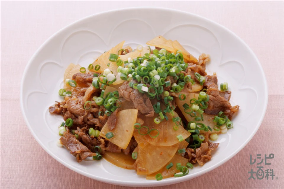 牛肉と大根の甘辛炒め
