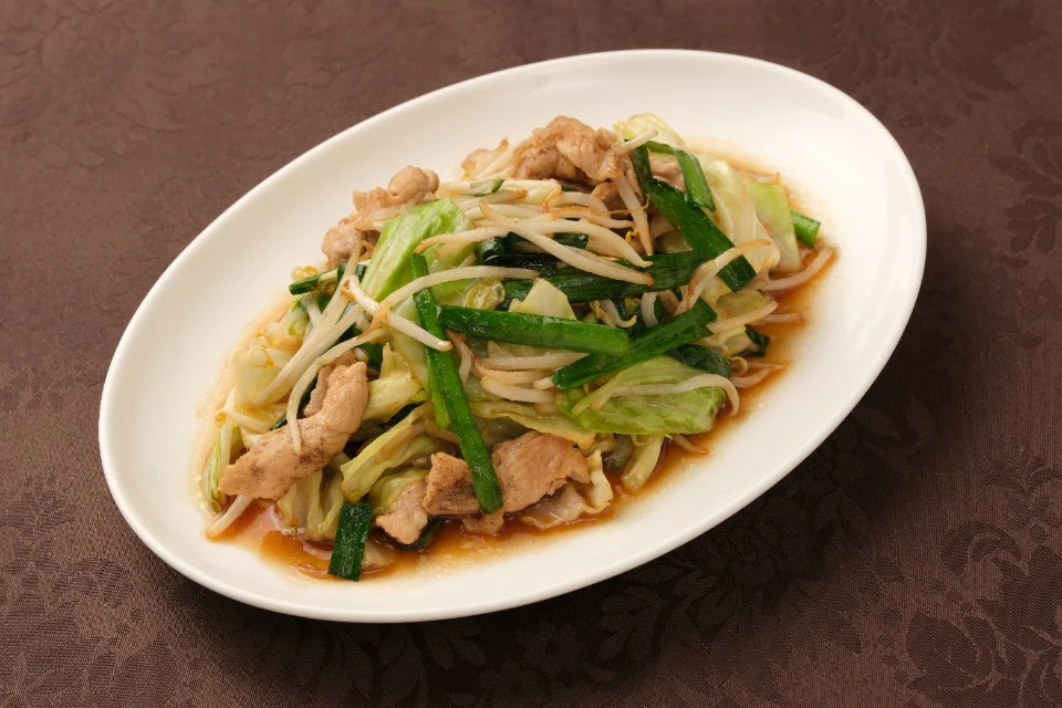 にら肉炒め