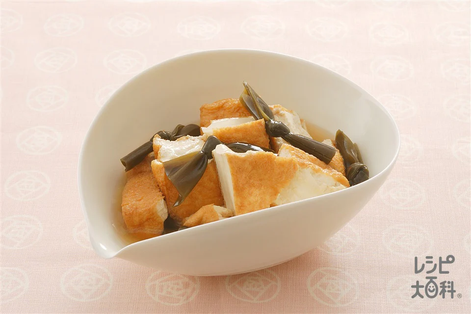 厚揚げと昆布の煮もの
