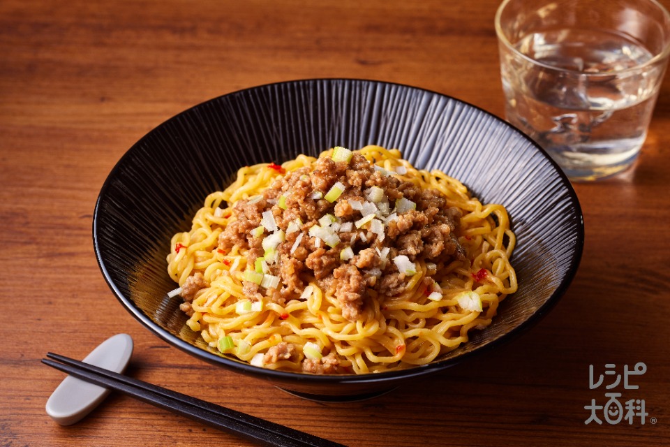 ∞（無限）汁なし担々麺の作り方 | レシピ |【味の素パーク】