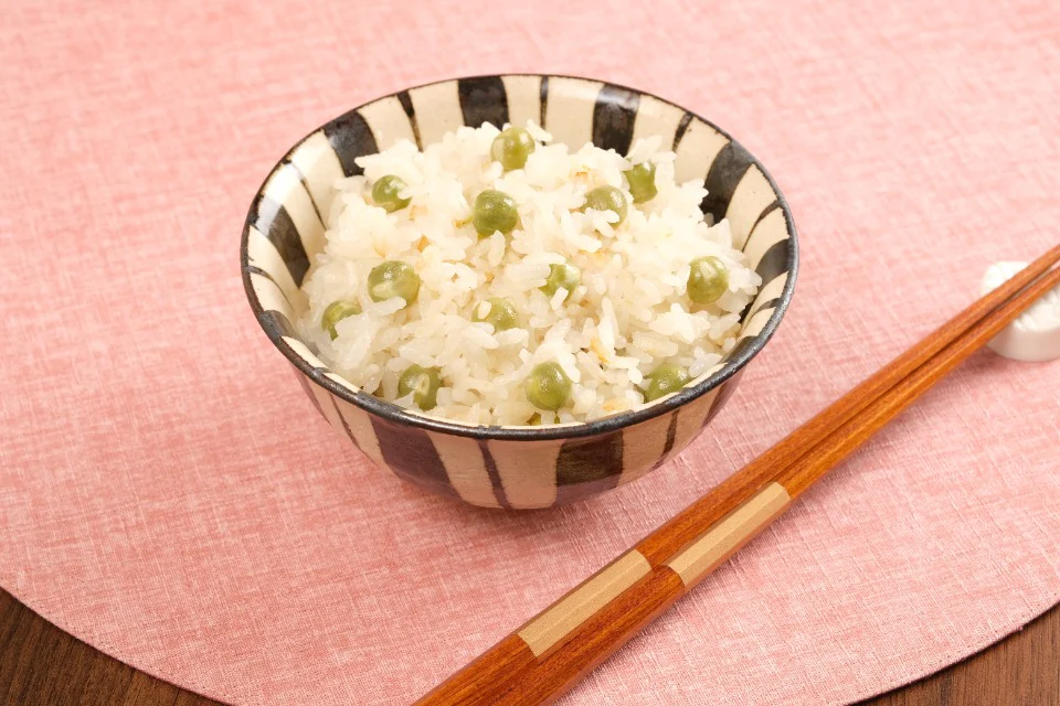 うすいえんどうの豆ごはん