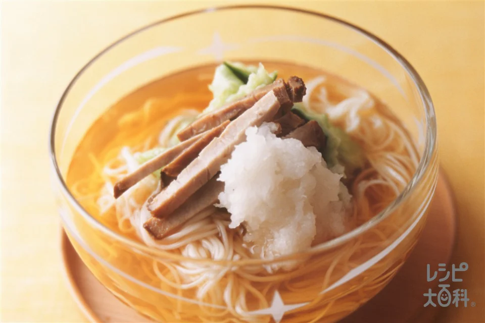 冷たいおろしそうめん