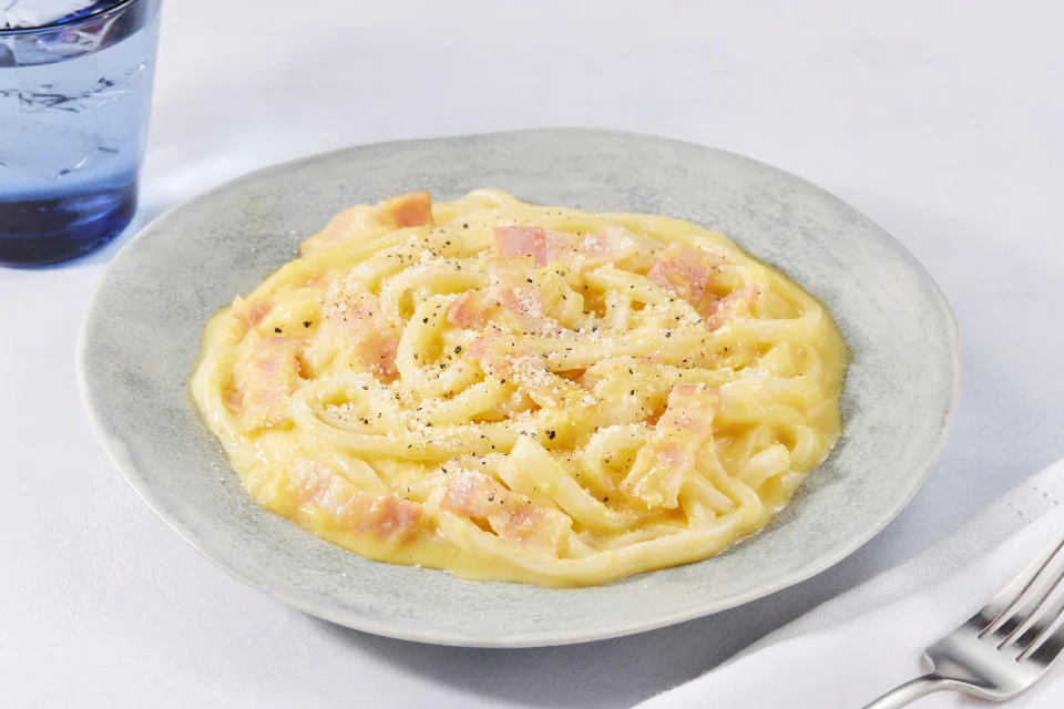 コンポタカルボナーラうどん