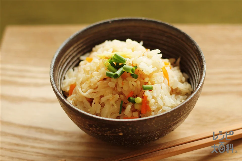 切干大根とツナの炊き込みご飯
