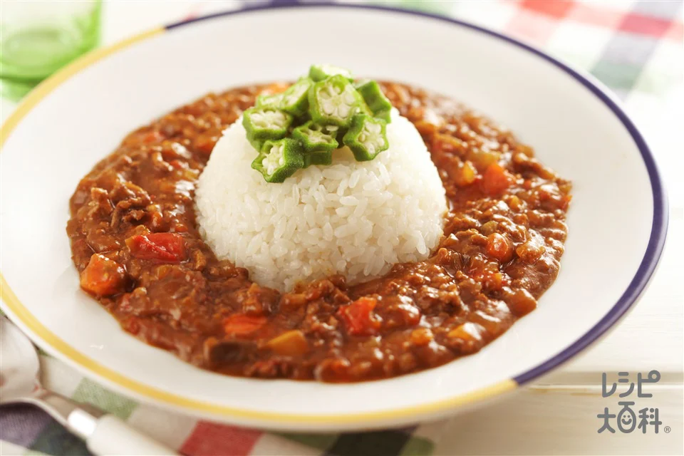 夏野菜のスピードキーマカレー