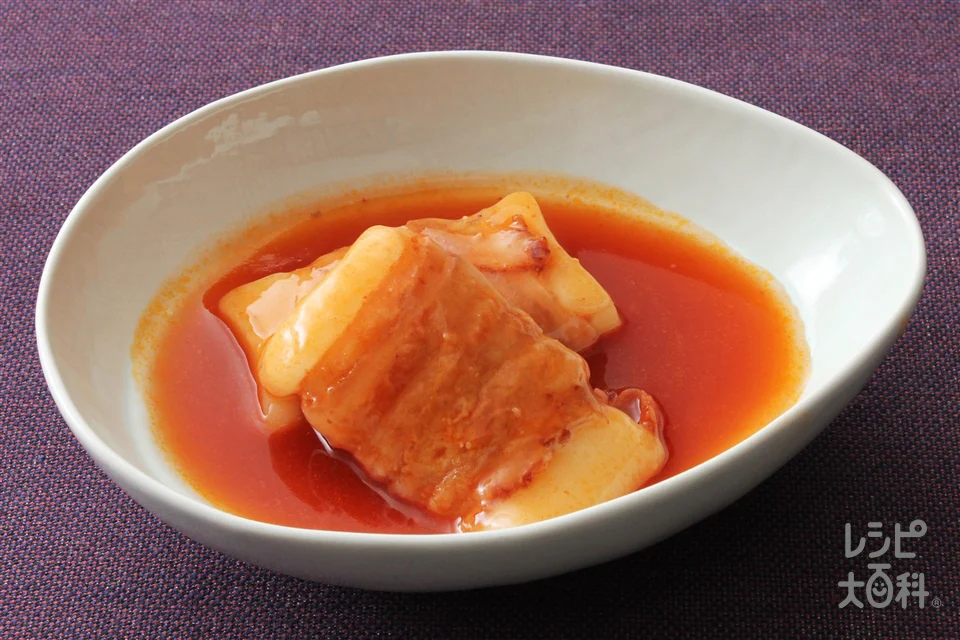 豚肉を巻いた餅の甘辛煮(うま辛キムチ)