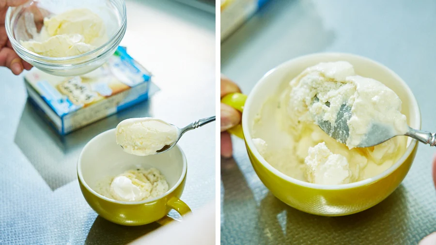 「クノール® カップスープ」とラクトアイスで「アイスヴィシソワーズ」