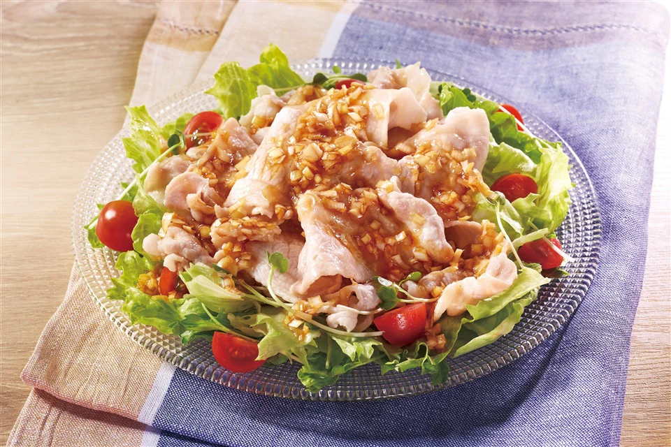 だしと香味野菜香るソースで！冷しゃぶ