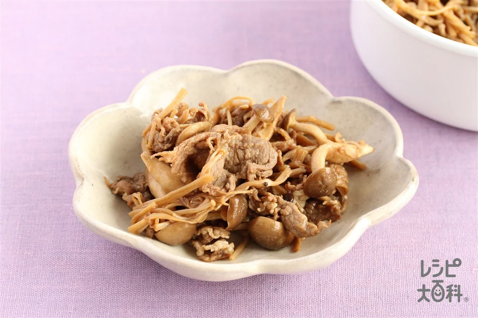 牛肉ときのこの炒め煮