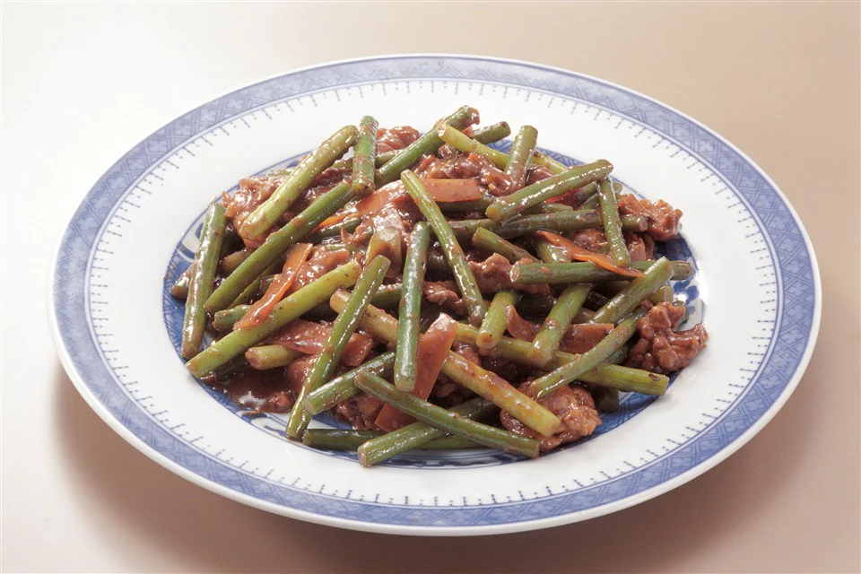 にんにくの芽と豚肉のみそ炒め