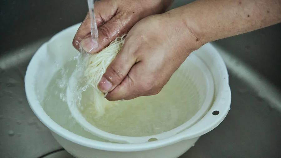 虎の巻 其ノ三 冷水で揉み洗いすることで「のどばしり」に差がつく