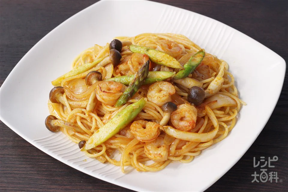 干焼蝦仁パスタ