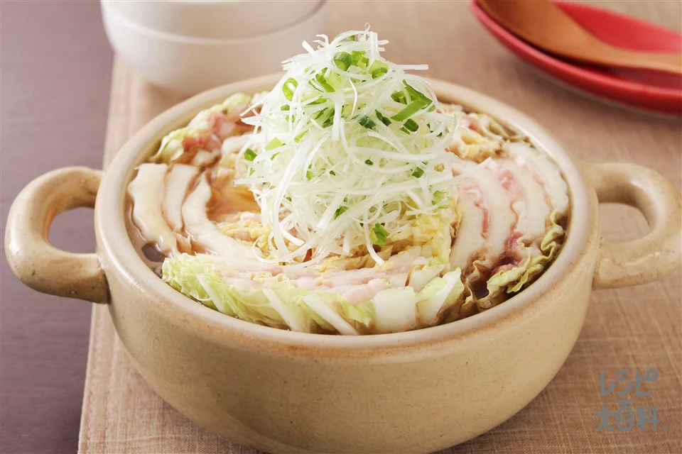豚バラと白菜の重ね鍋(2人分)
