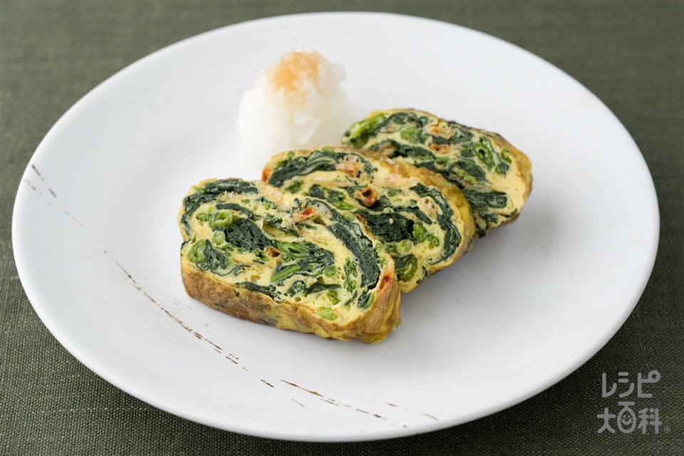 ほうれん草と桜エビの卵焼きの作り方 | レシピ |【味の素パーク】