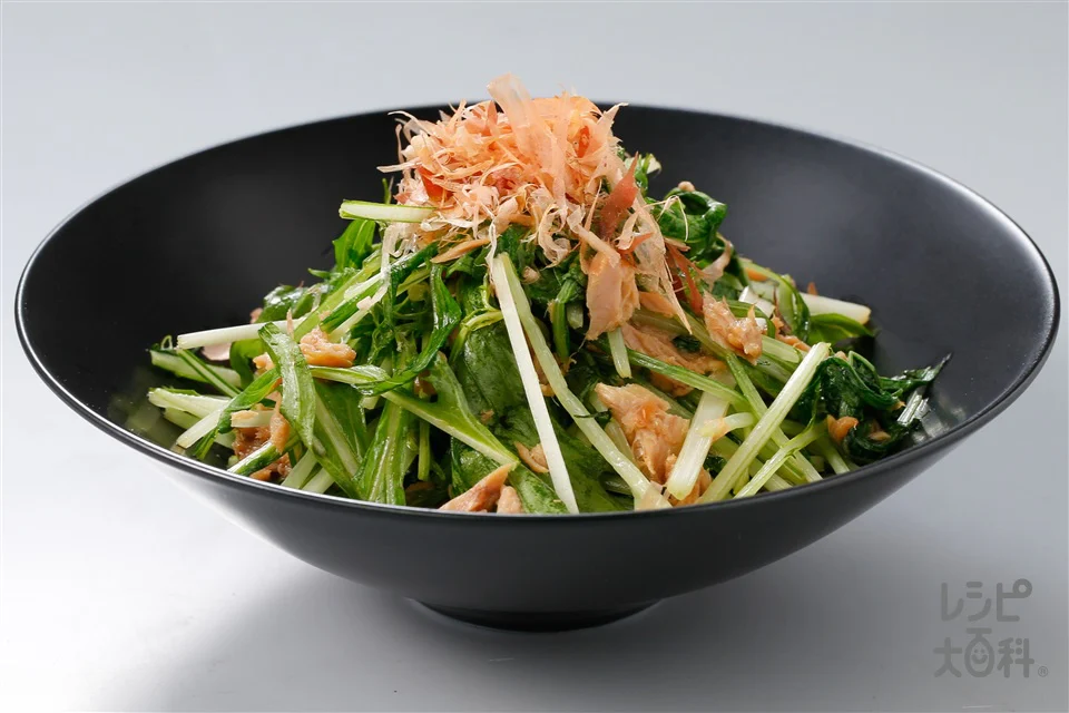 レンジで簡単!水菜の炊いたん風