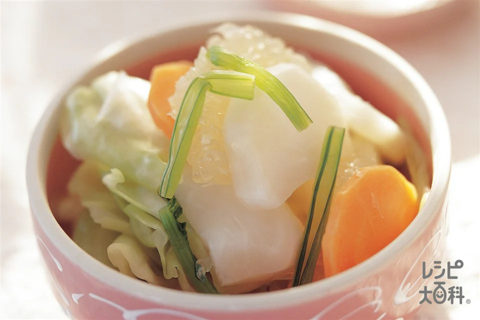 春野菜のフルーツあえ