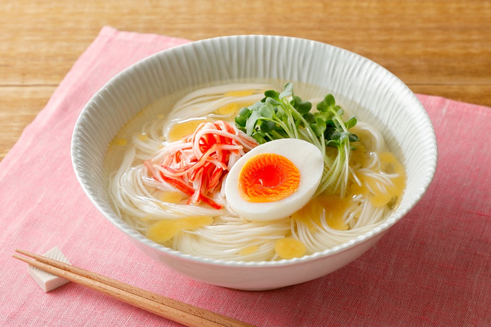 冷やし鶏だしそうめんの作り方 | レシピ |【味の素パーク】