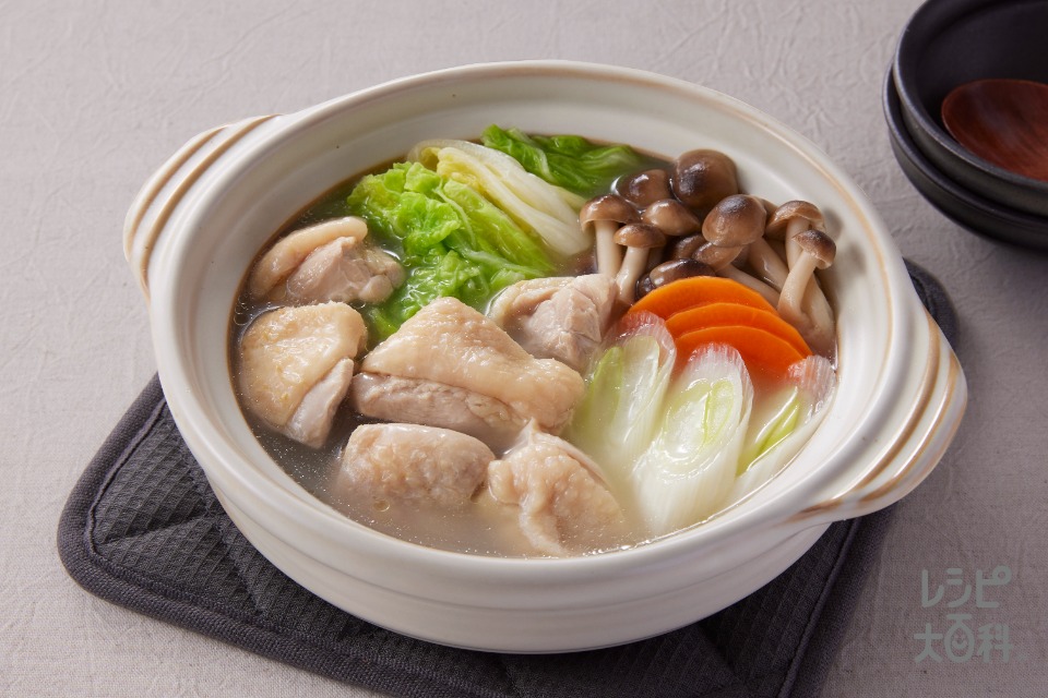 水炊き風 鶏白湯鍋