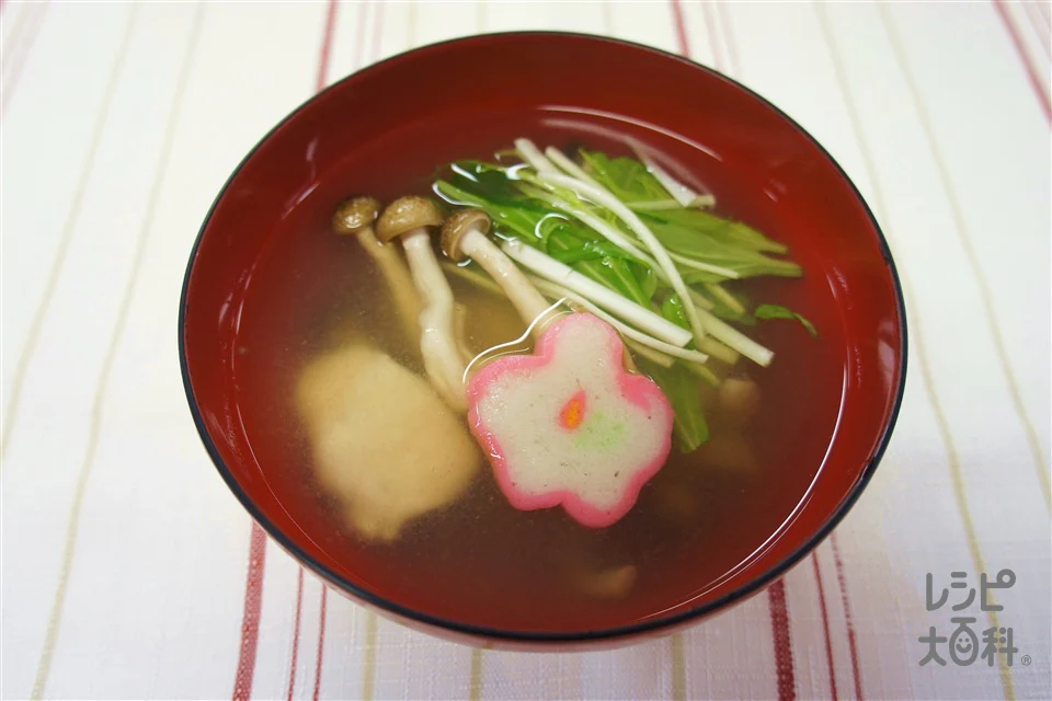 葛たたきのお吸い物