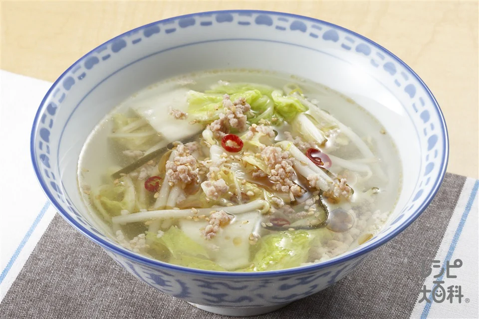 白菜漬けのスープ