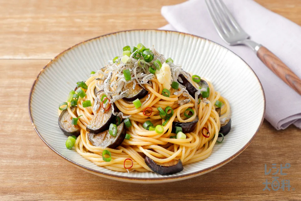 なすとじゃこのさっぱりパスタ
