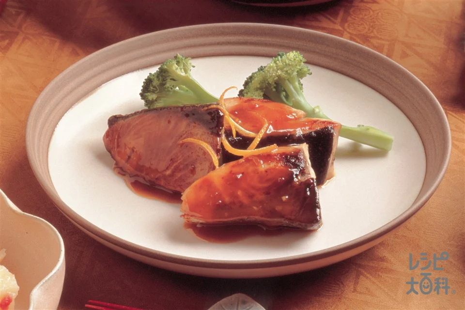 ぶりのソテー みそソースゆず風味