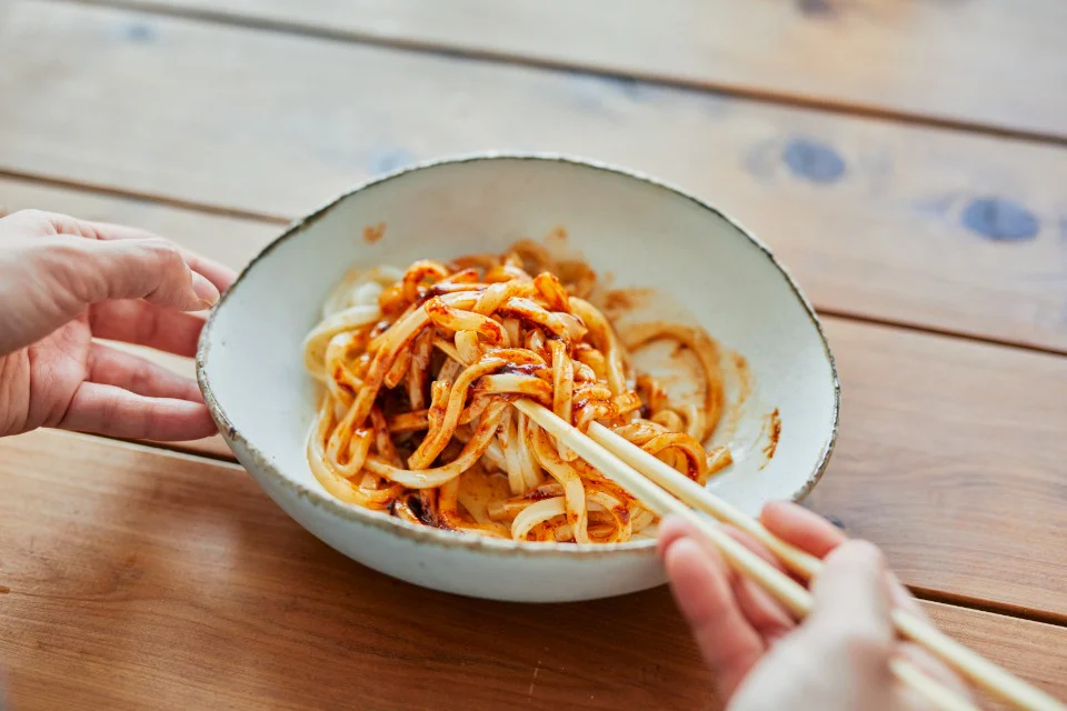 秒速　甘辛ビビンうどんのつくり方_2_1