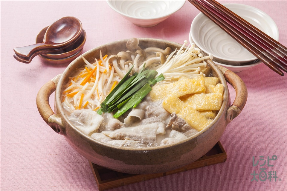 豚もやしの鶏だし鍋
