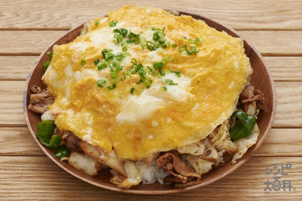 オム回鍋肉ライス