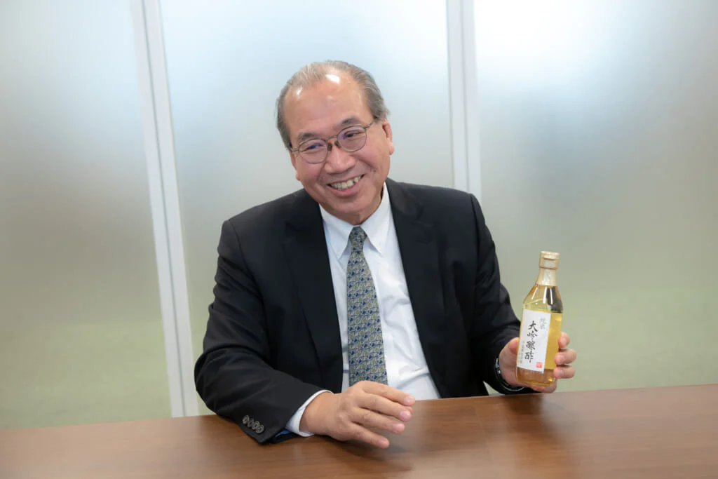 内堀さんが「次にくるかも！？」と期待している「純米大吟醸酢」。