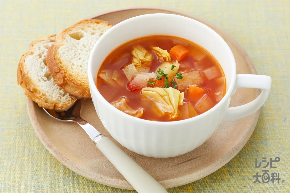 たっぷり野菜のミネストローネ<塩分控えめ>
