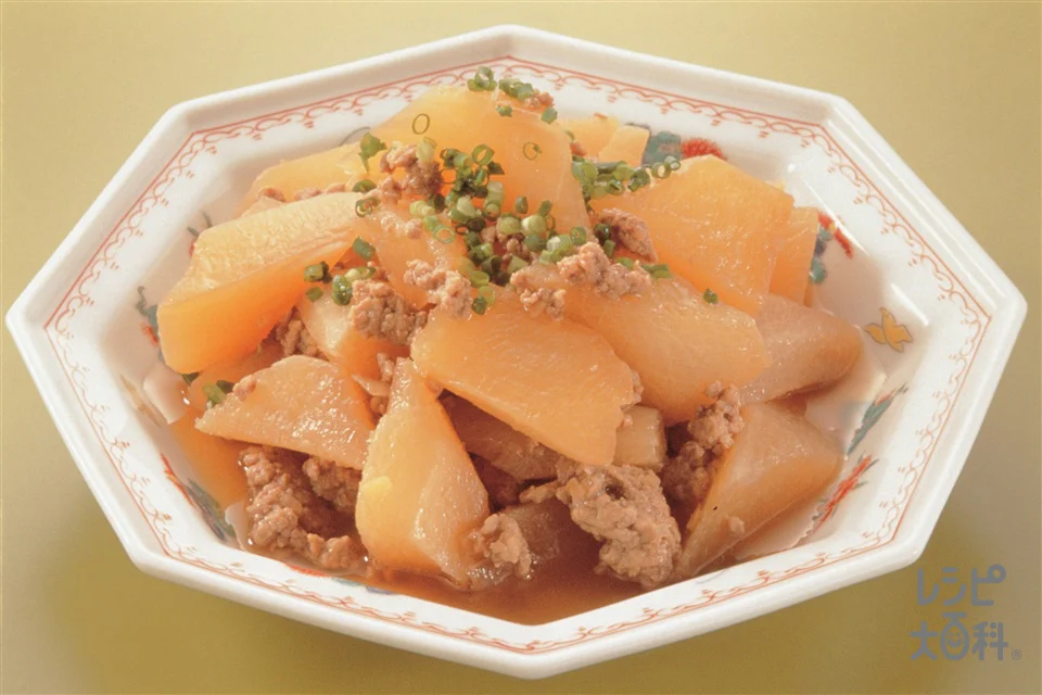 大根とひき肉の炒め煮風