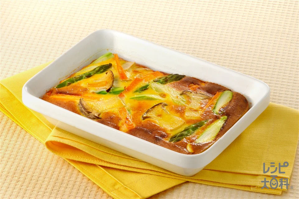 卵&野菜の豆乳オーブン焼き