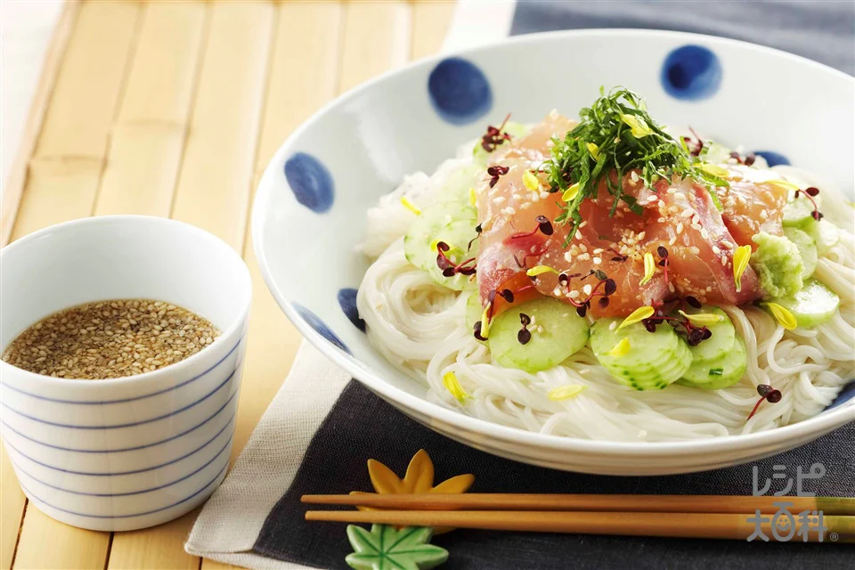 鯛の漬けそうめん