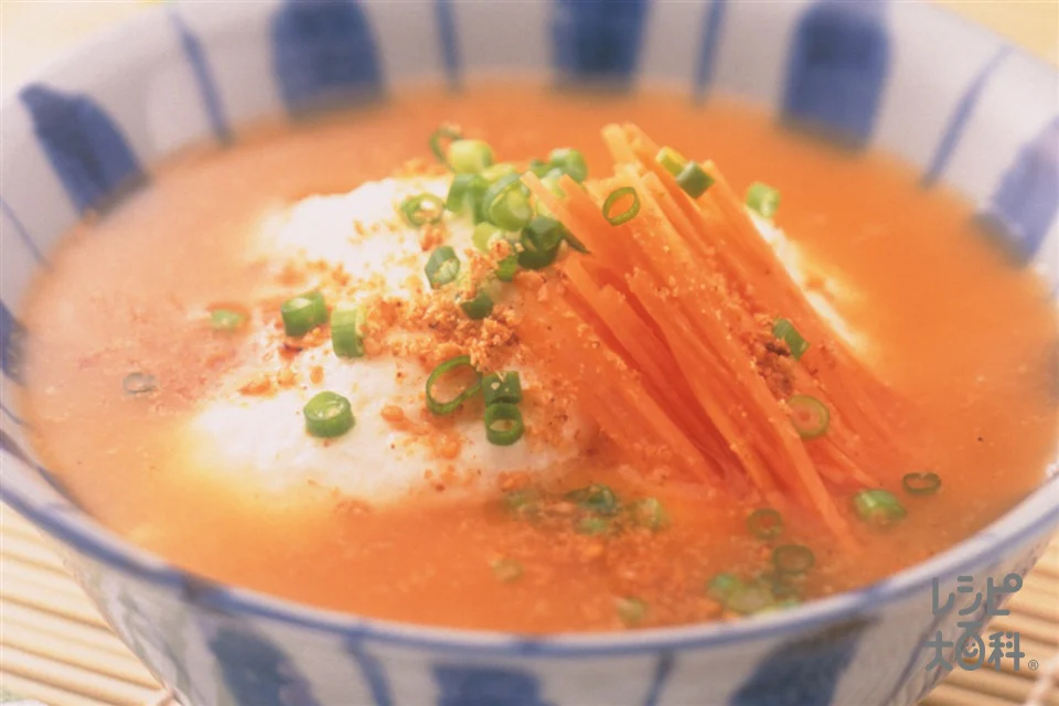 長いもとにんじん・小ねぎの冷やし汁