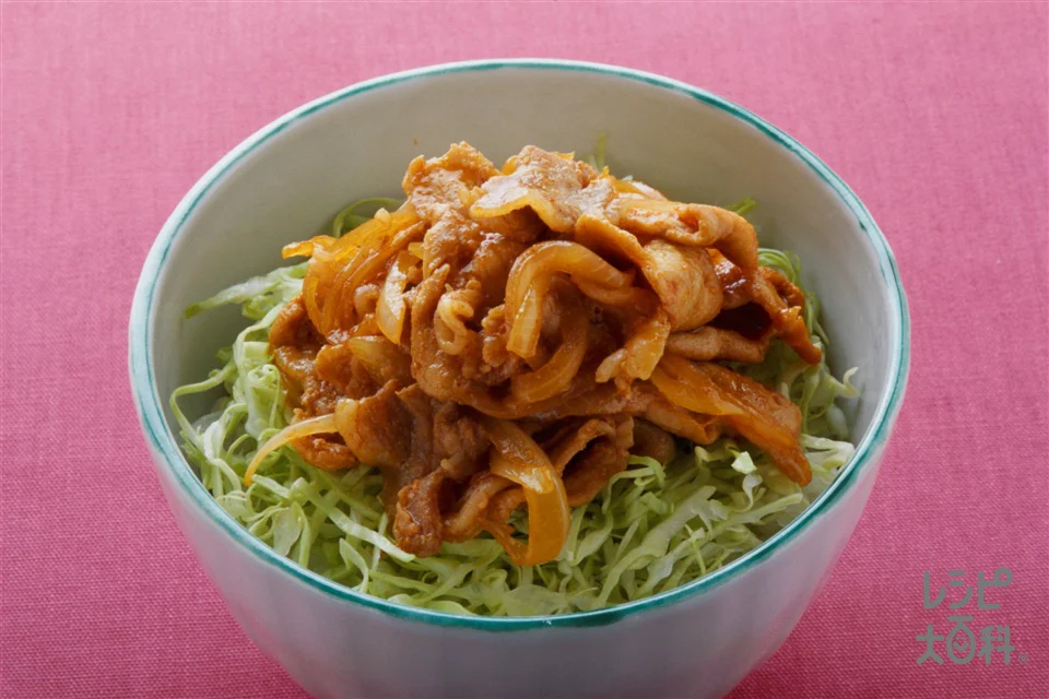 しょうが焼きピリ辛丼