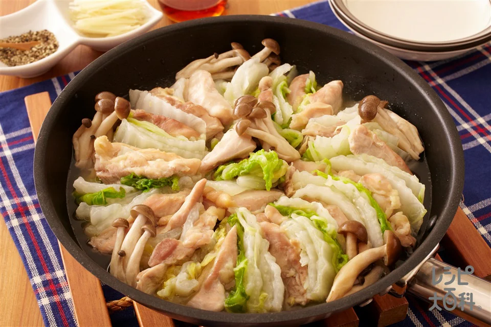 白菜で簡単！鶏だし蒸し鍋