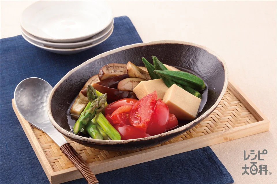レンジで簡単!夏野菜の冷たい煮もの