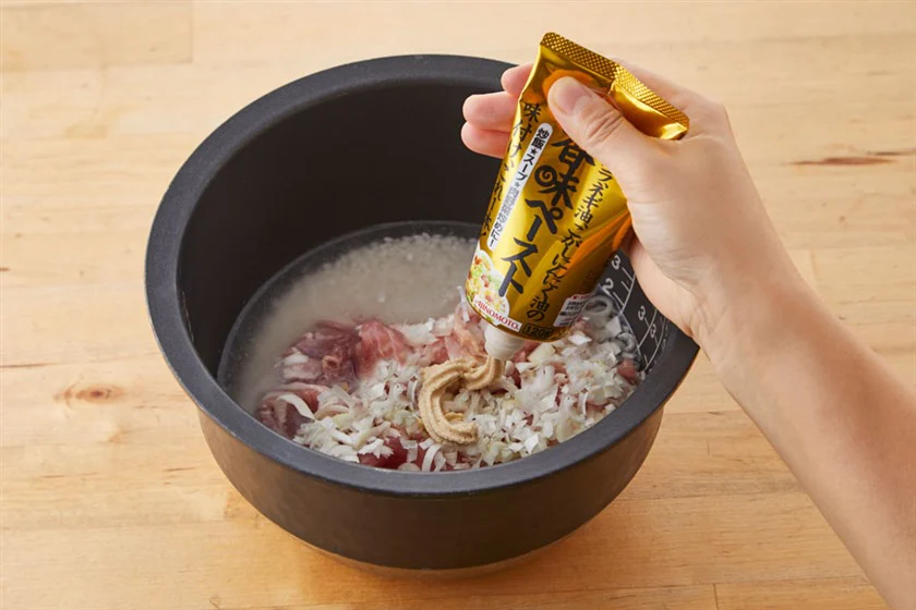 炊飯器で作る肉炒飯のつくり方_3_1