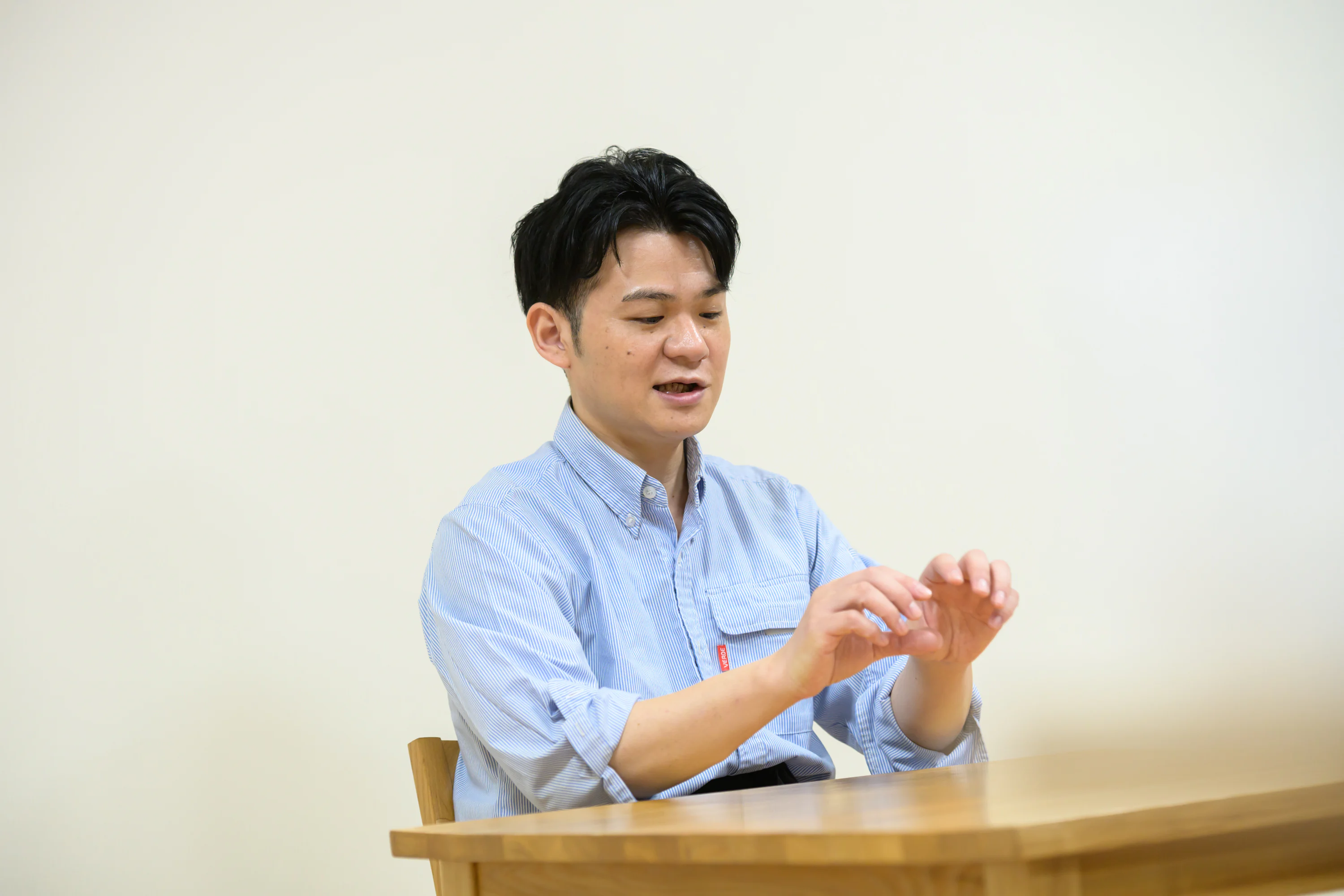 木場さんが話す様子