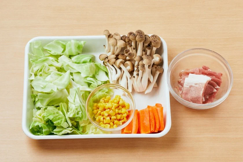 きゃべつとコーンのあんかけパスタのつくり方_1_1