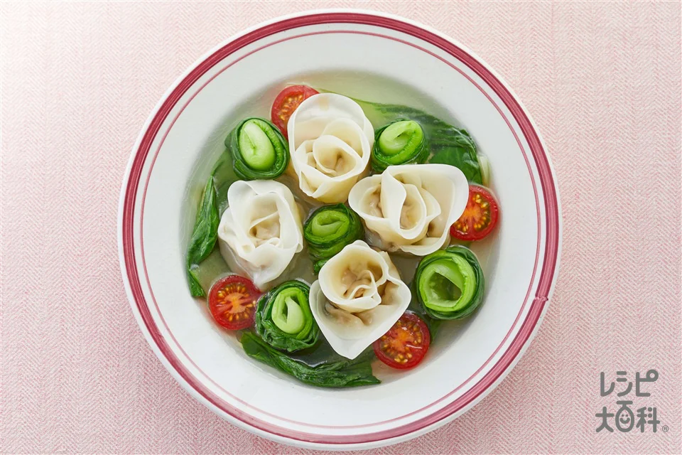 カンタン!薔薇スープ餃子