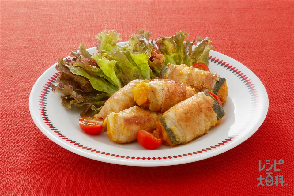 かぼちゃの豚肉巻き