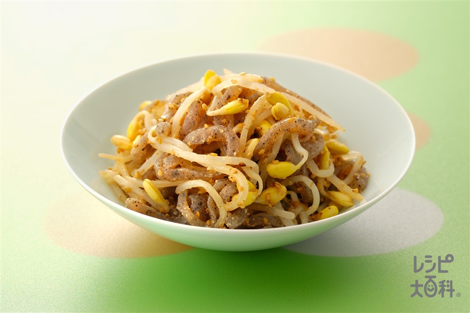 豆もやしとこんにゃくのナムル