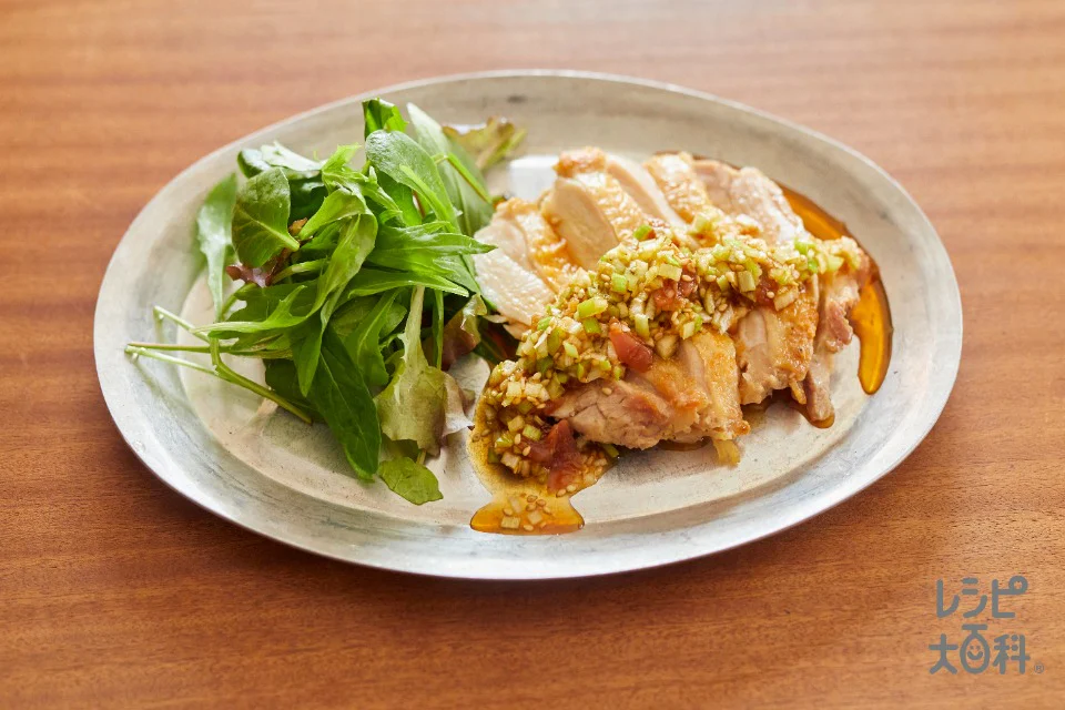 カリカリ鶏肉のうま梅ソース