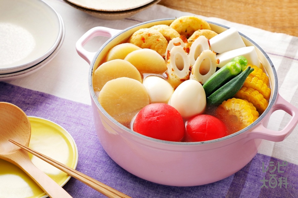 冷めてもおいしい夏野菜おでん